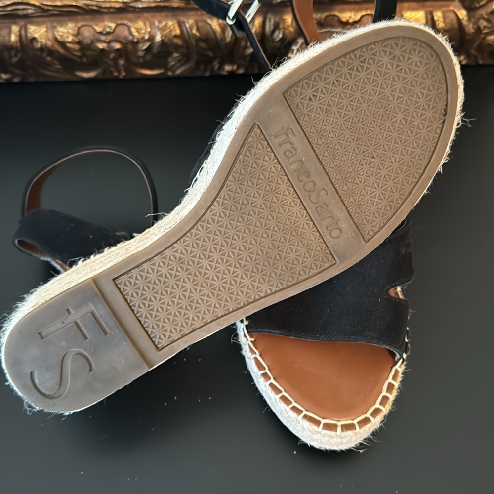 Black suede sandals - Picture 4 of 5